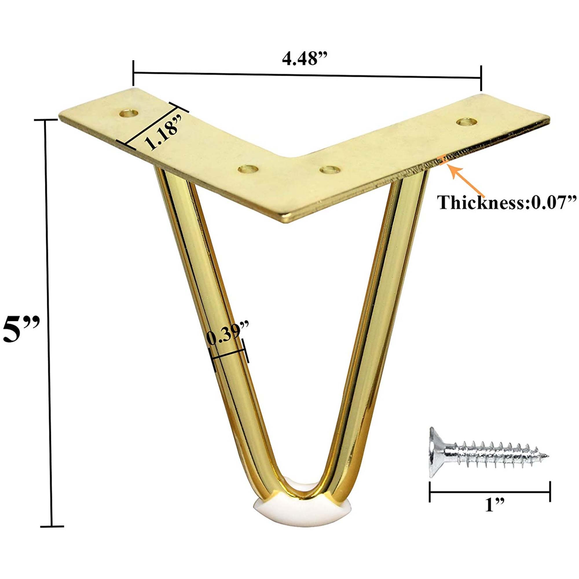 4PC Metal Furniture Legs Modern Style Coffee Table Sofa Feet Etsy