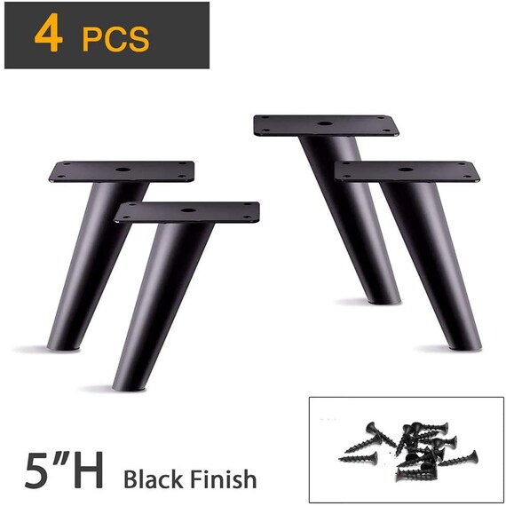 4.7 Furniture Metal Legs Kitchen Feet Black Foot Etsy Canada