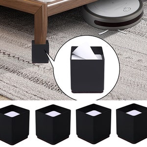 4pc  Furniture increases  Foot carbon steel pad table chair leg heightening pad adjustable stool heightening pad furniture legs raise