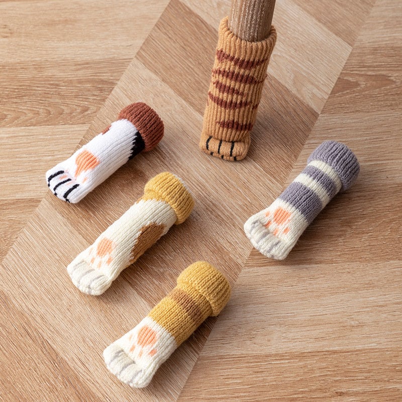 Buy 16PCS Cat Knitting Wool Furniture Protectors Feet Socks Pads