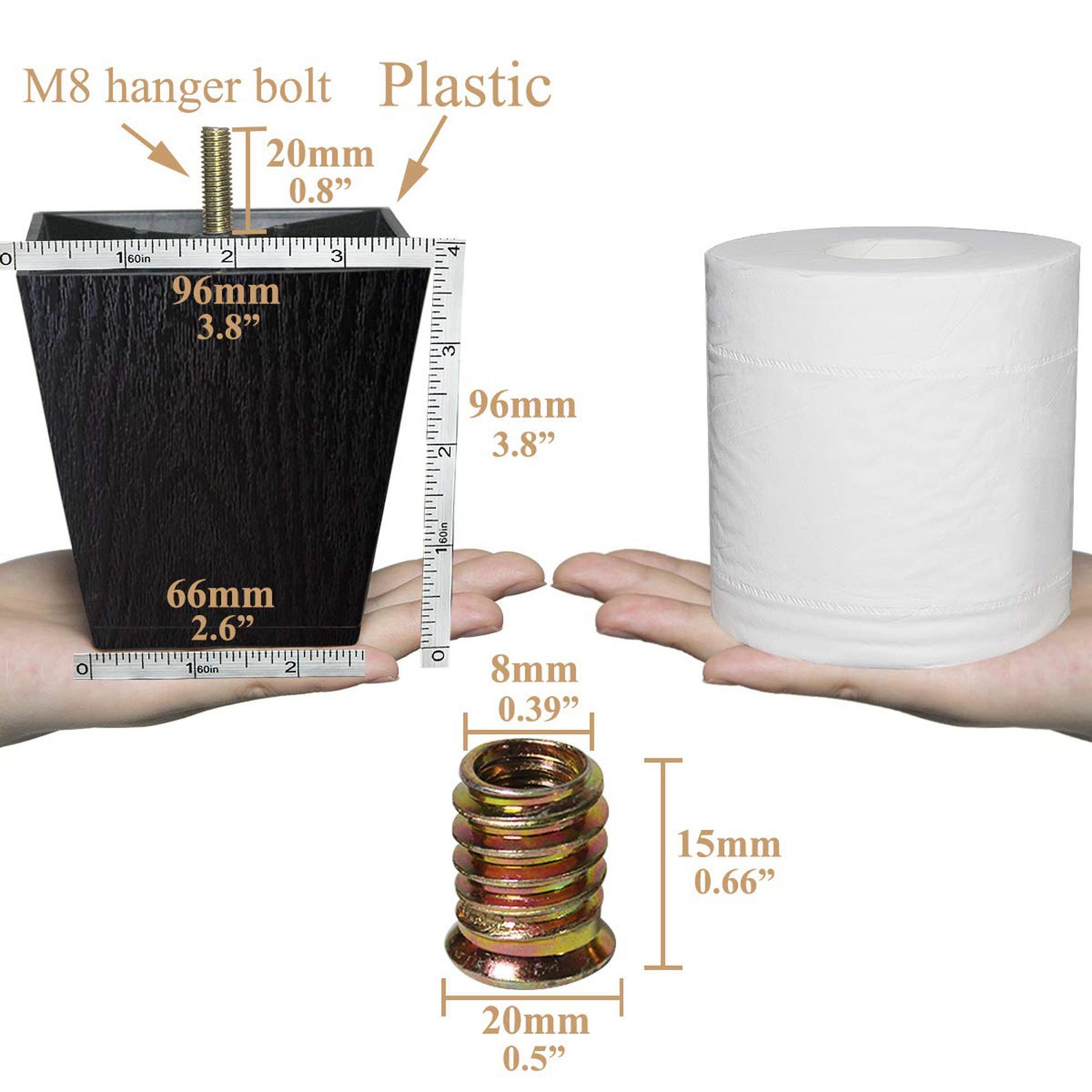 Sofa Legs 4 Inch Plastic Couch Legs Replacement Furniture Legs Etsy