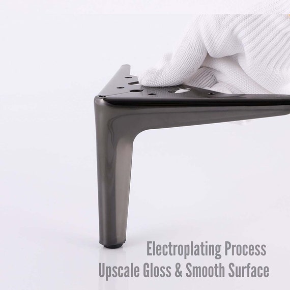 Set of 4 Triangle Furniture Legs 5 Inch Modern Metal Sofa Legs Etsy