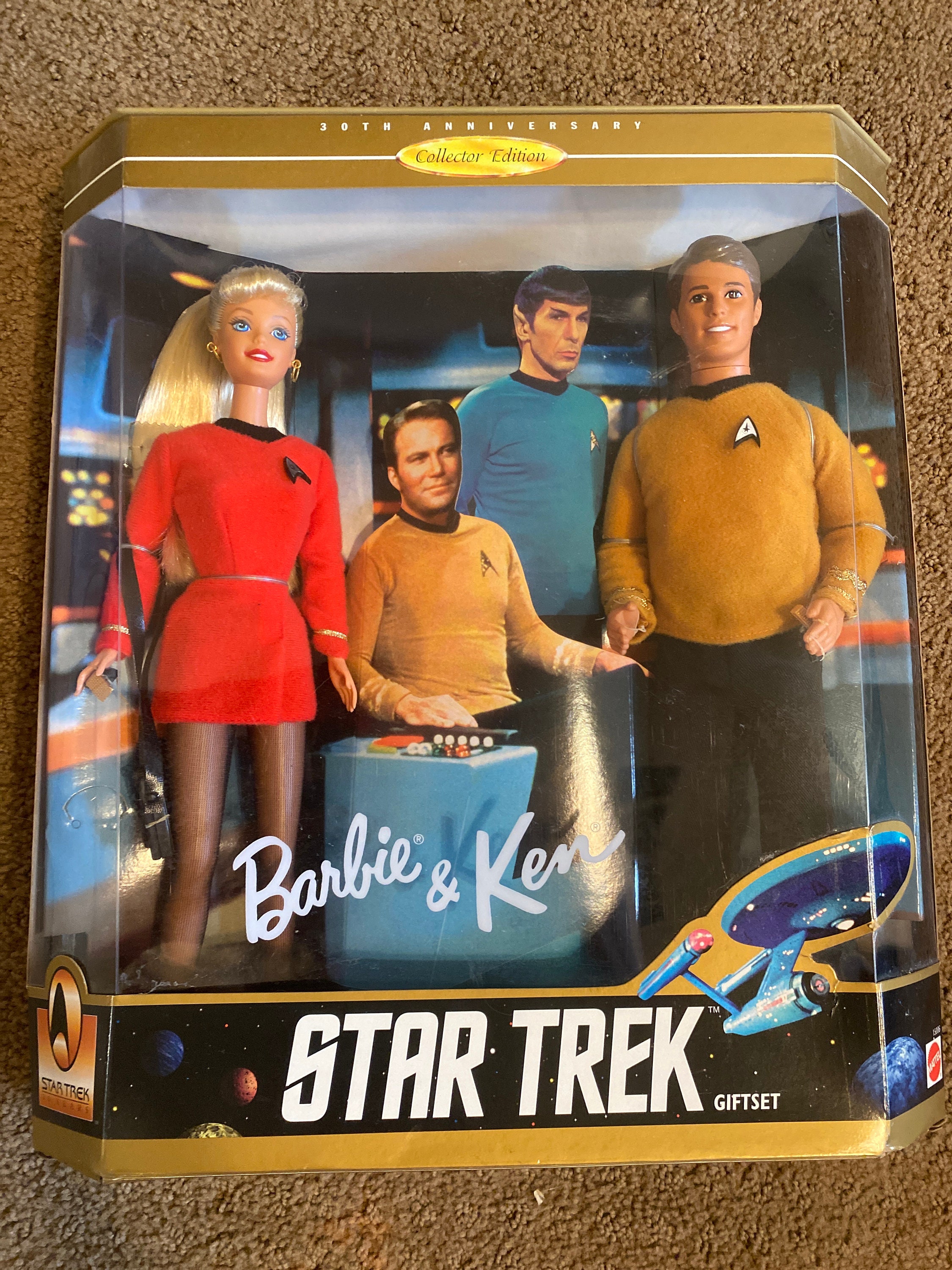 Vintage 30th anniversary Barbie&Ken Star Trek Giftset | Etsy
