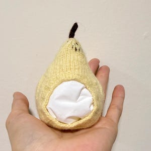 pear hat for teddy/teddybear/knitting pattern/doll pattern/ image 3