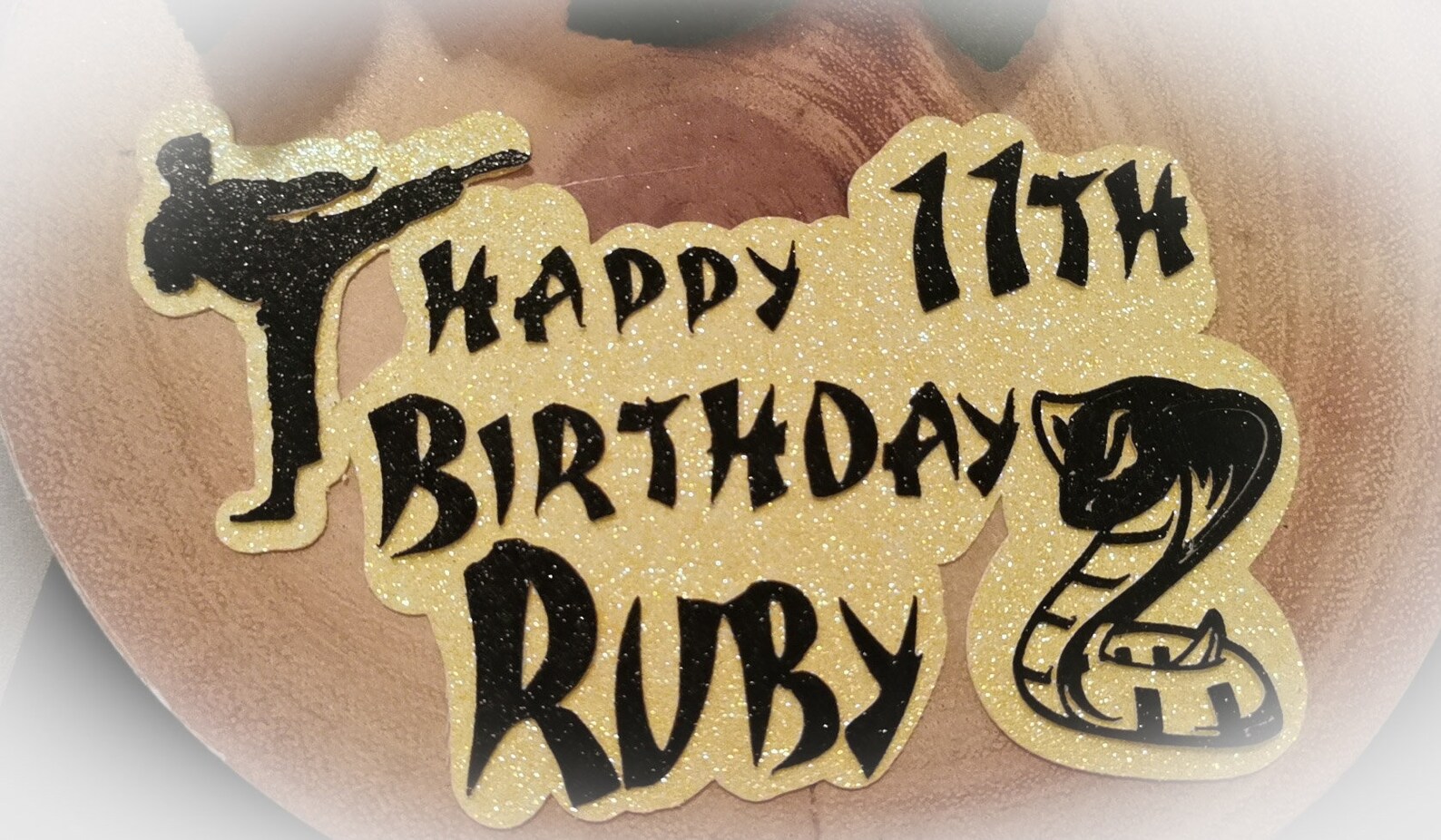 Personalised cobra kai cake topper Etsy