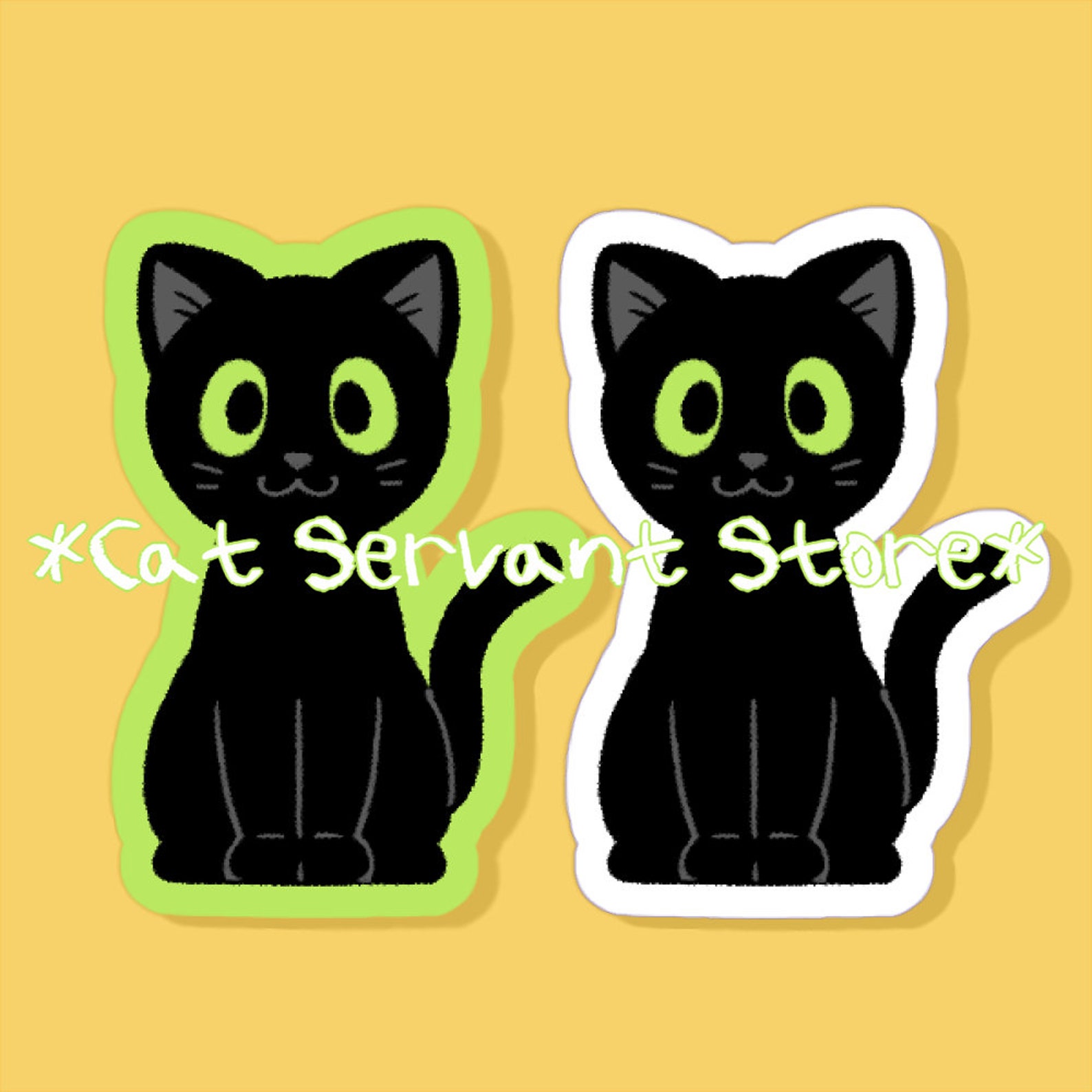 FZMTLDS Kopfstützenbezüge Auto - Vintage Schwarze Katze Mit Grünen Augen, 2 Stück