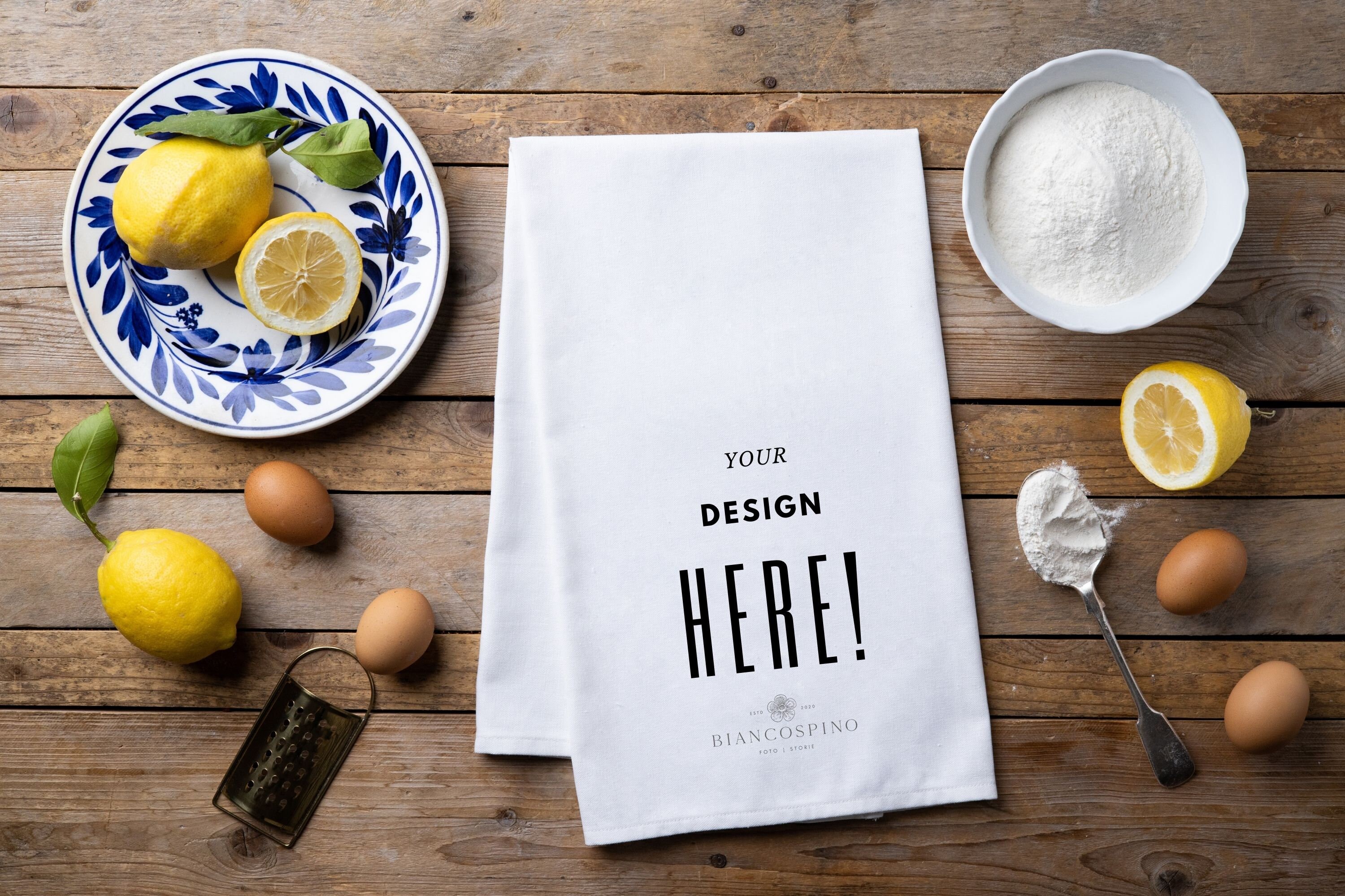Download White kitchen towel mockup tea towel mockup bakery towel ...