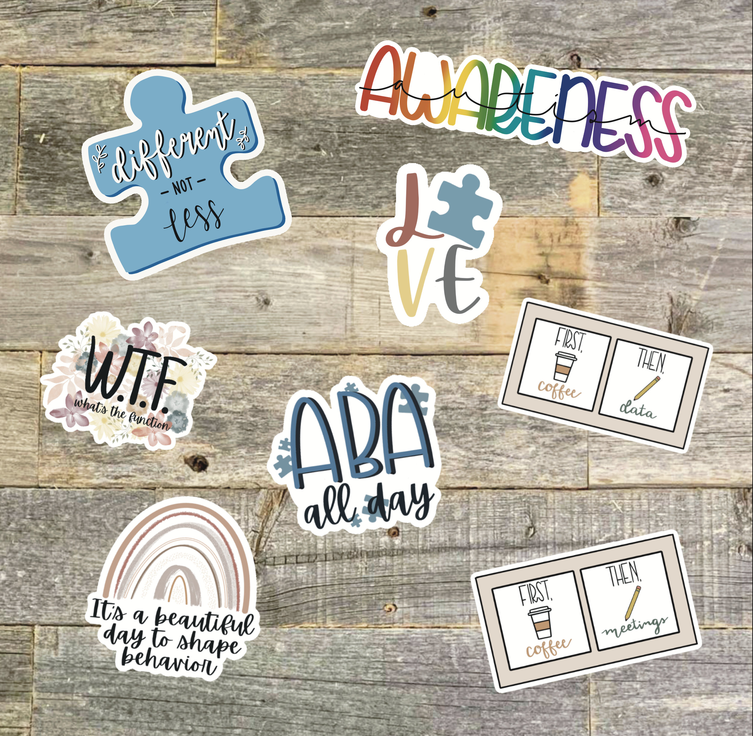 Autism awareness & ABA Stickers