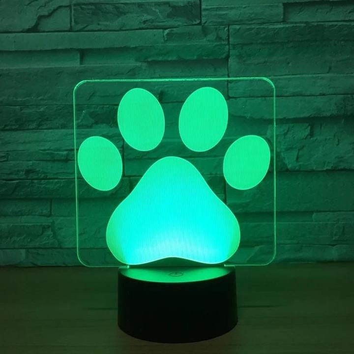 Tier Hund Pfote Neon Stil LED beleuchtet Etable Lampe Lichter Etsy