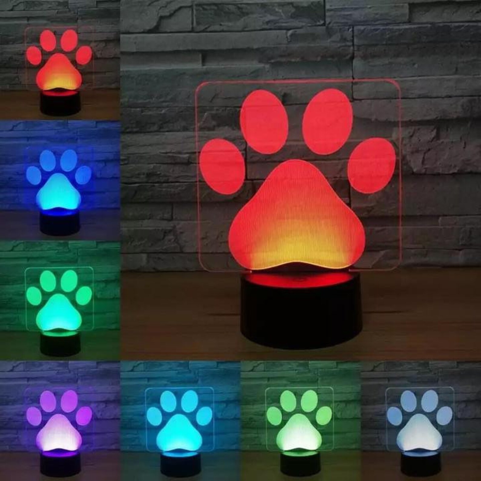 Tier Hund Pfote Neon Stil LED beleuchtet Etable Lampe Lichter Etsy
