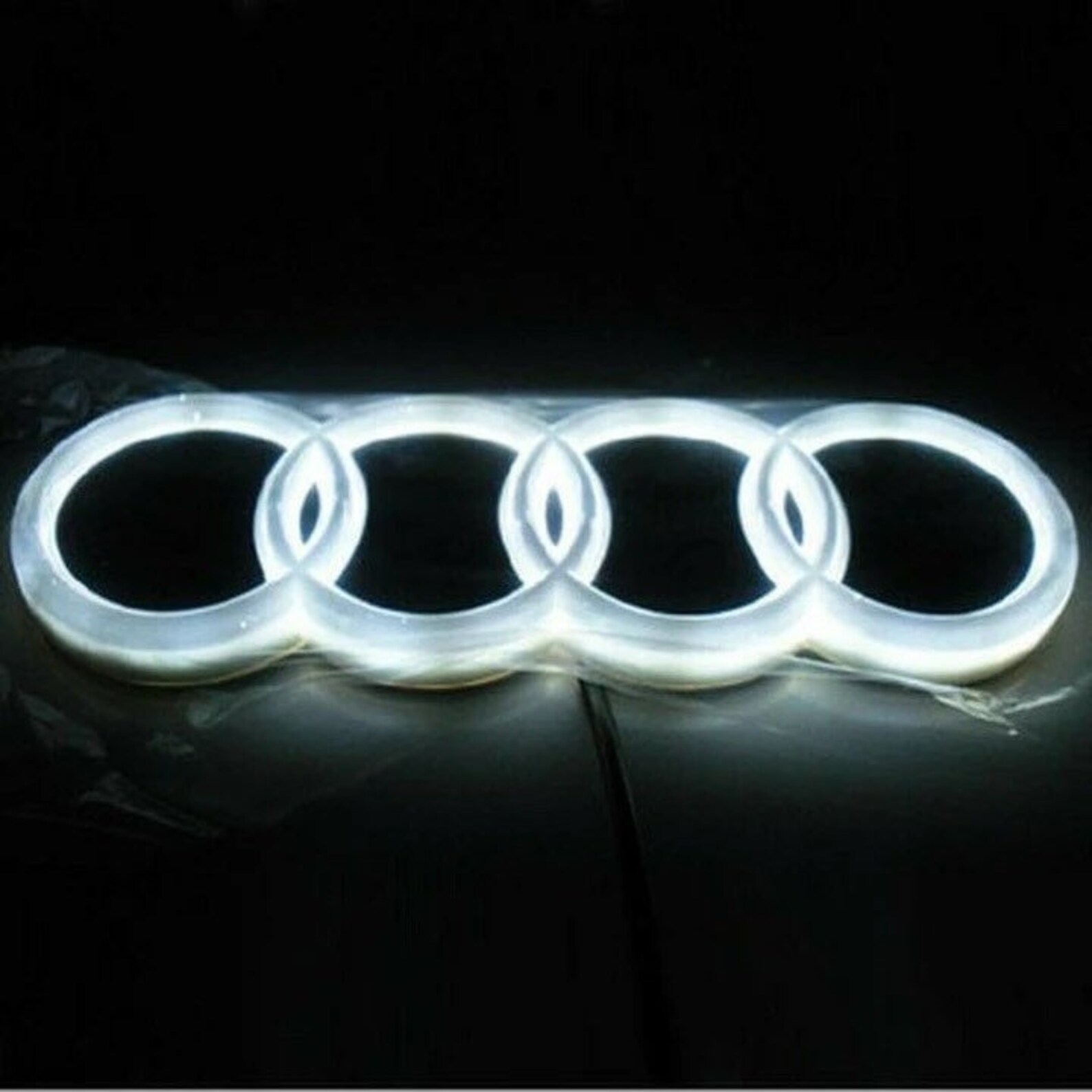Audi 4D Full LED Illuminated Glow Badge Light Emblems 18cm x Etsy