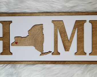 Home Sign-Home NY-Buffalo-Buffalo NY-Sign-Home Decor-Digital Download-Glowforge-Laser-SVG