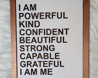 I Am Me Sign-I Am Me-Motivational Sign-Motivation-Inspiration-Sign-Digital Download-Glowforge-Laser-SVG