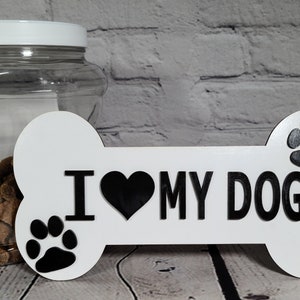 Hond Sign-Dog Bone Sign-Ik hou van mijn hond-Ik hou van mijn honden-Sign-Digital Download-Glowforge-Laser-SVG