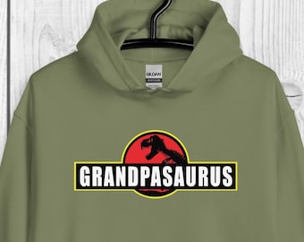 Grandpasaurus T-Rex Hoodie: Funny Grandpa Dinosaur Sweatshirt