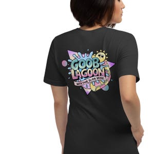Goob Lagoon Staff-T-shirt: waterpark met het Slide Zone-gamingshirt Dark Grey