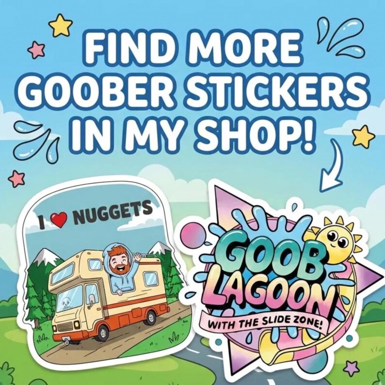 Goob Lagoon Staff-T-shirt: waterpark met het Slide Zone-gamingshirt afbeelding 20