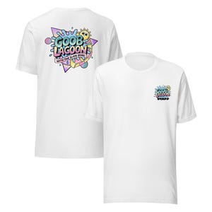 Goob Lagoon Staff-T-shirt: waterpark met het Slide Zone-gamingshirt Wit
