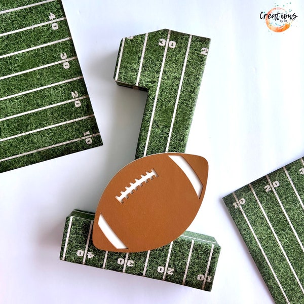 Football birthday, football party, football party decor, football centerpiece, football photo prop, sports centerpiece, sports party decor