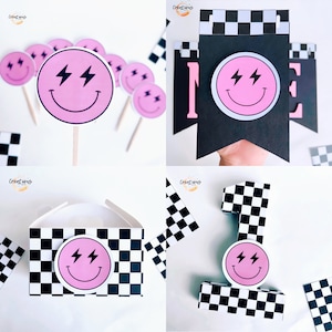 One Happy Babe Birthday, One Happy Babe Cupcake Topper, One Happy Girl ...