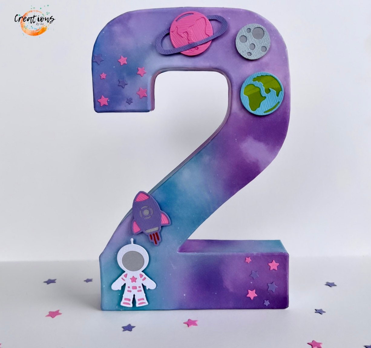 Two the Moon Party, Girl Astronaut Birthday Decor, Outer Space Theme - Etsy