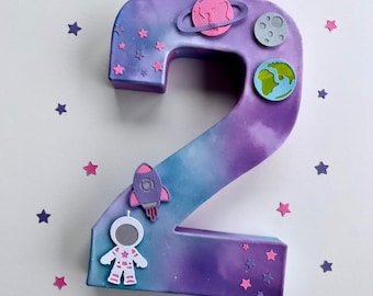 Two the Moon party, Girl Astronaut Birthday Decor, Outer Space Theme