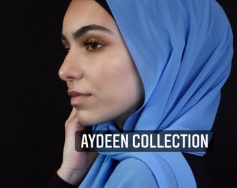 Premium Chiffon Hijab. High Quality Plain Chiffon Maxi Long Soft Scarf Hijab Shawl Muslim