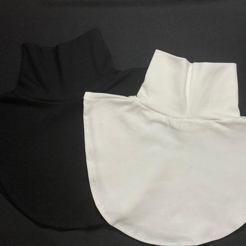Turtleneck Collar. Fake Pointed Shirt 