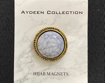Hijab Magnet. Marble Design Hijab Magnets. Magnetic Scarf Clip,Magnetic Scarf Pin Holder,Pin For Hijab