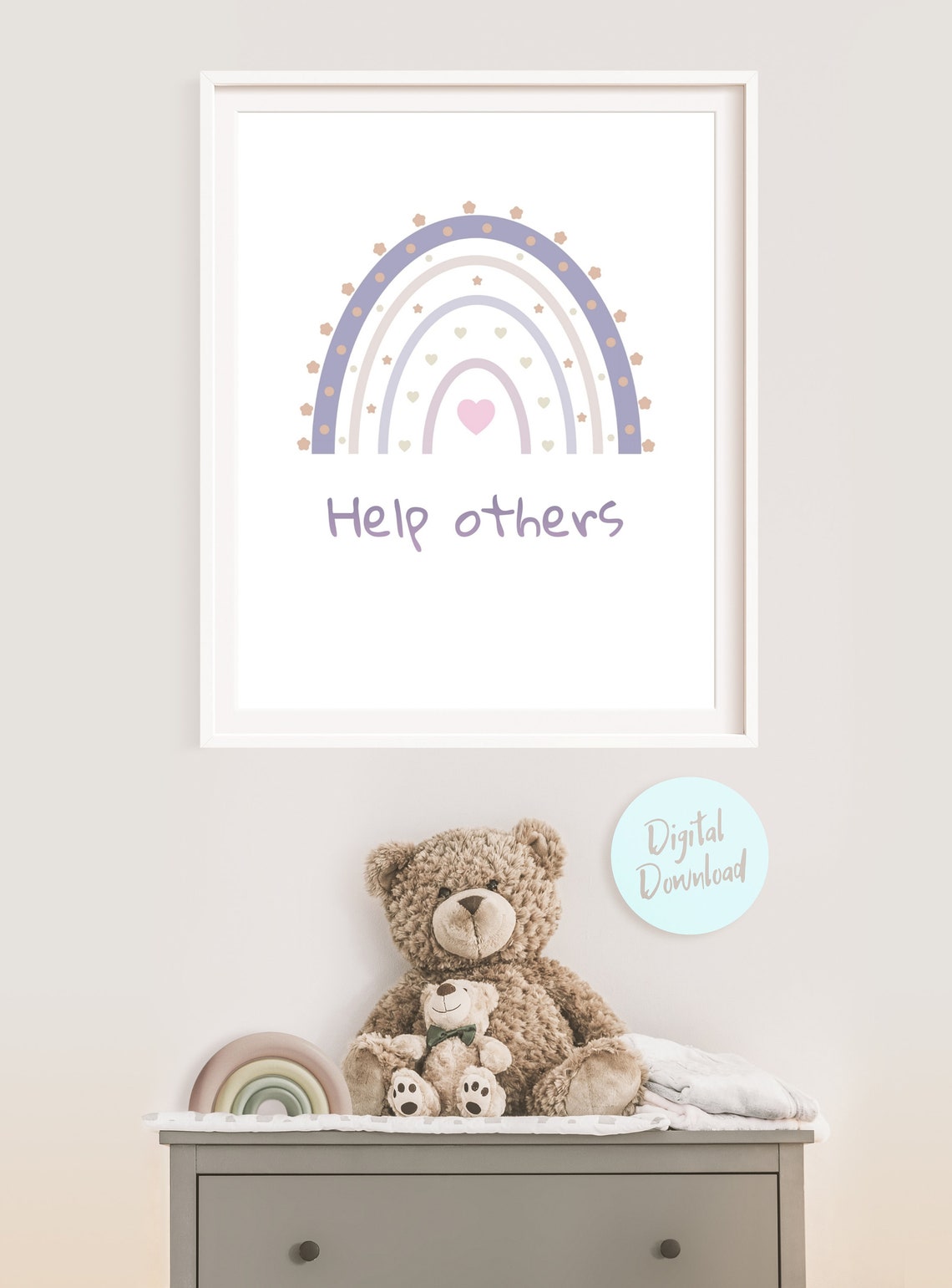 Set of 3 Nursery Art Prints Inspirational Digital Poster Art Etsy