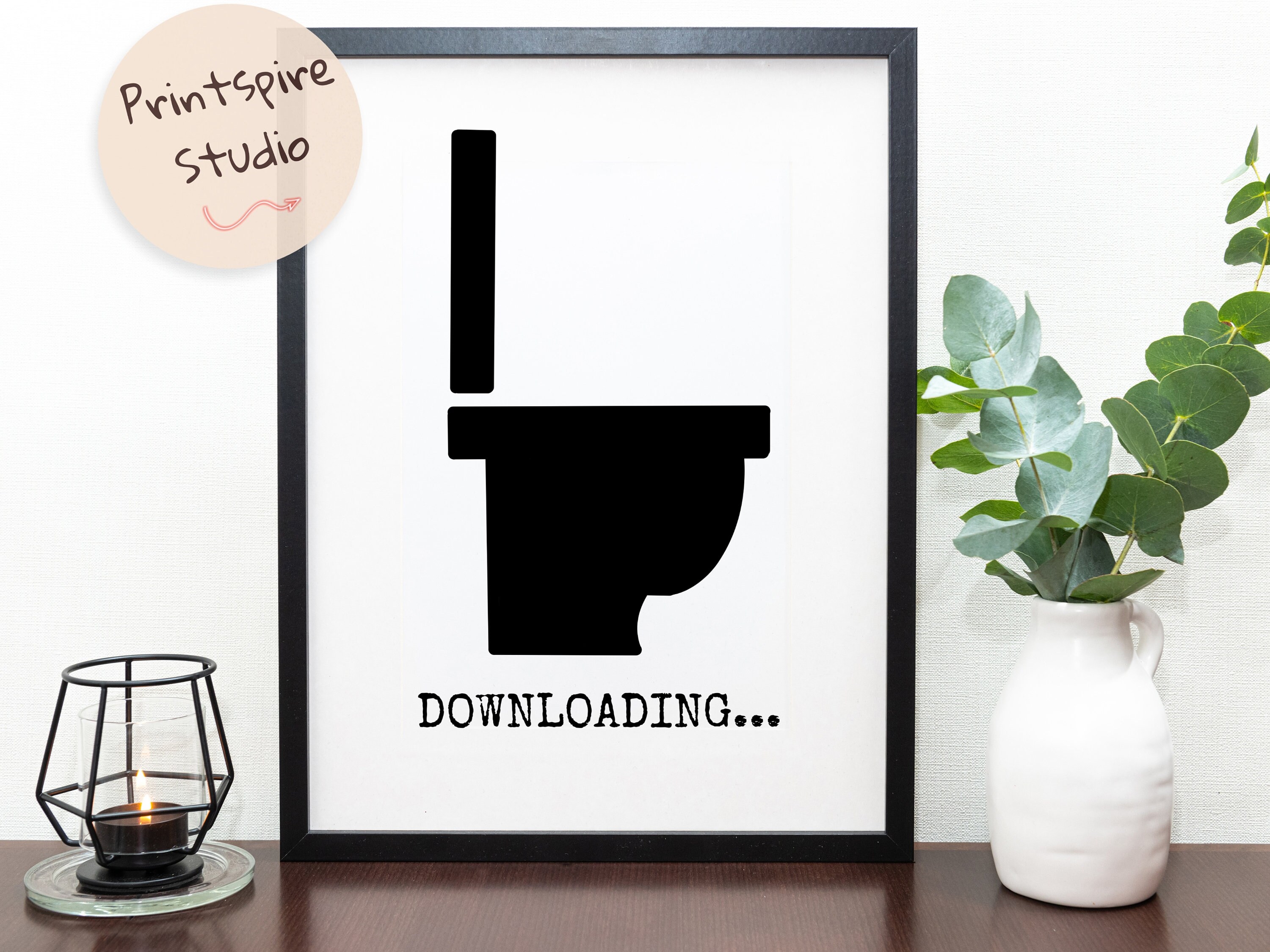 Druckbares Badezimmer Zitat Lustige Typografie Druck Sofort Etsy