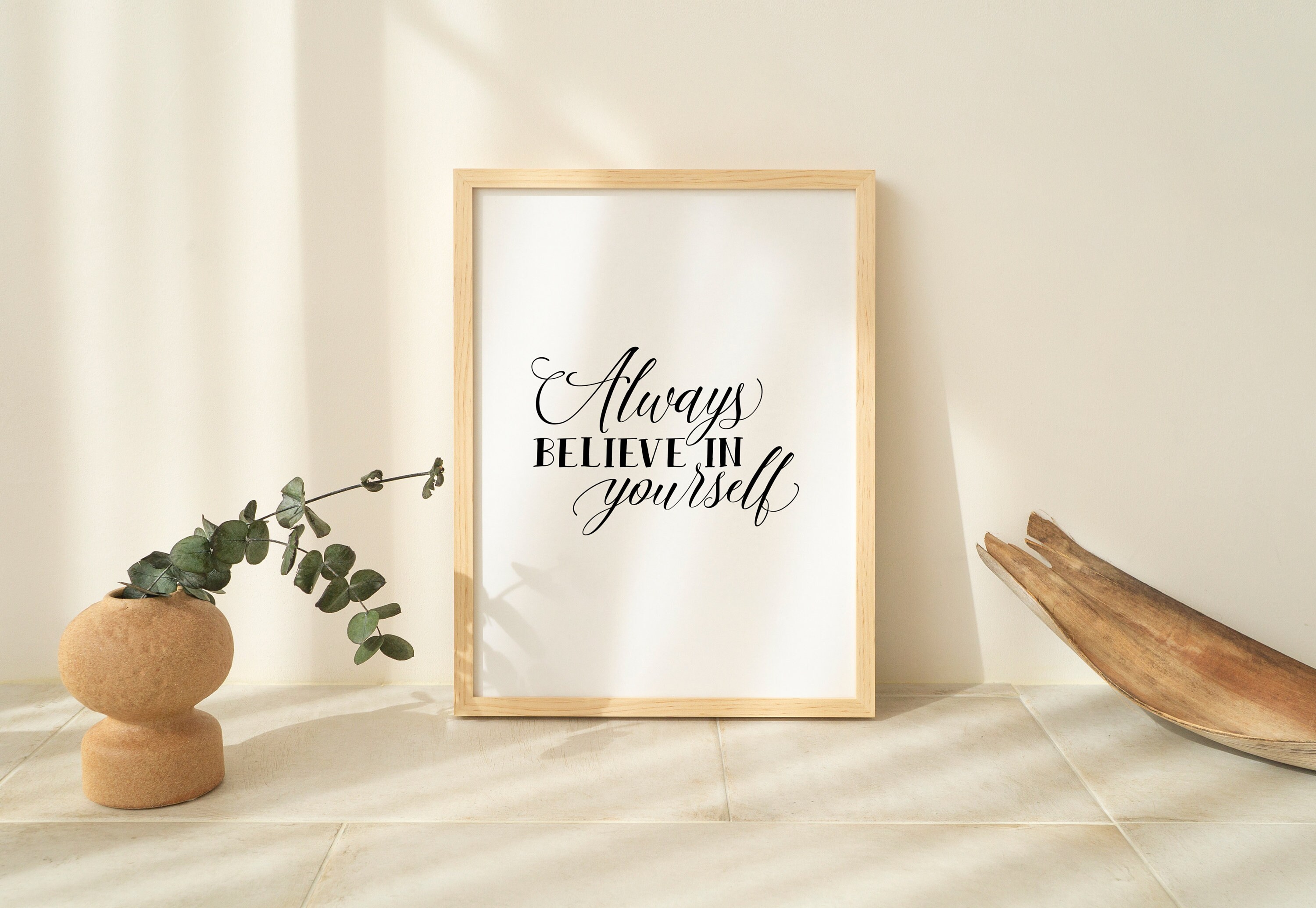 Positive Quote for Home Decor Wall Art Printable Modern Home | Etsy