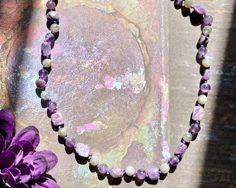 Crown chakra Hand Knotted Choker Necklace