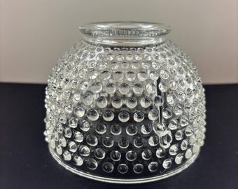 Vintage Glass Hobnail Fairy Lamp Shade