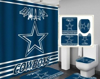 Las Vegas Raiders Bathroom Rugs Set 4PC Shower Curtain Bath Mat Toilet Lid Cover Las Vegas Raiders Bathroom Rugs Set 4PC Shower Curtain Bath Mat Toilet Lid Cover