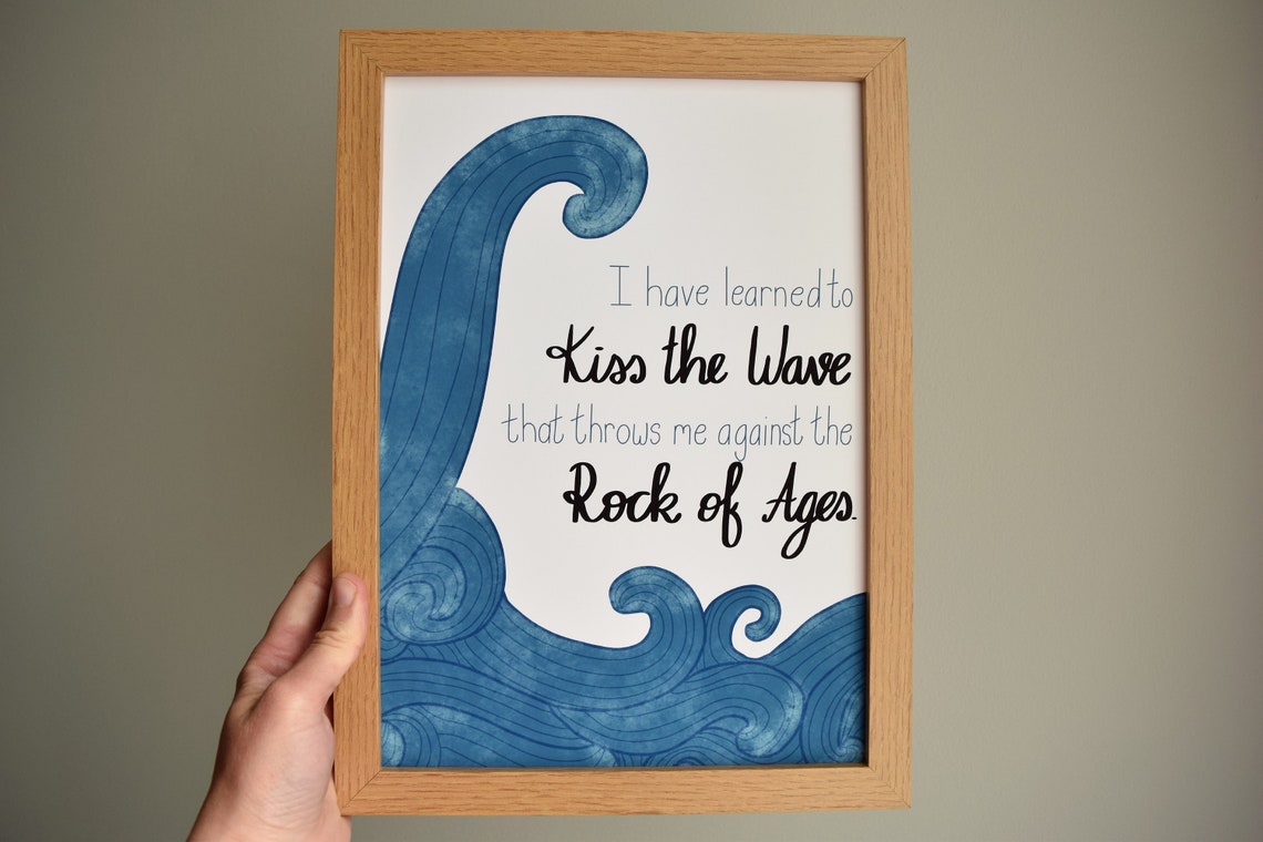 Charles Spurgeon Quote I have learned to kiss the wave that Etsy