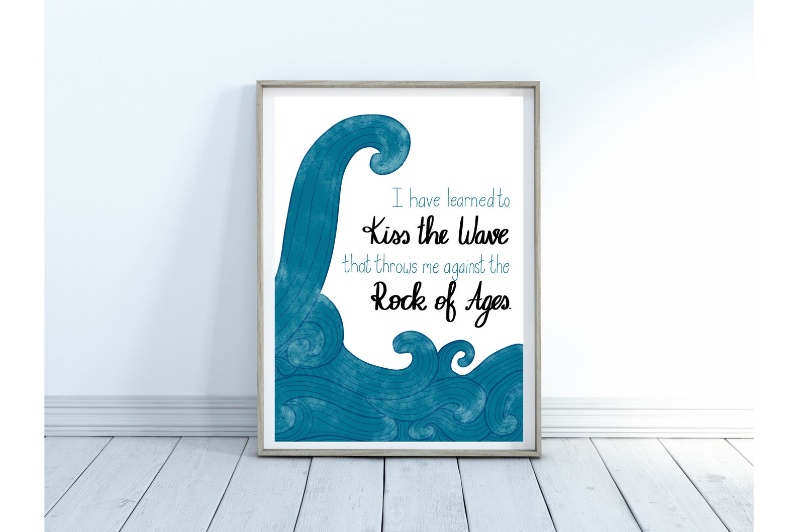 Charles Spurgeon Quote I have learned to kiss the wave that Etsy