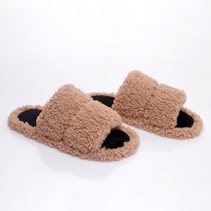 Eco-Friendly House Slippers: White Scribble Design, Anti-Slip Sole