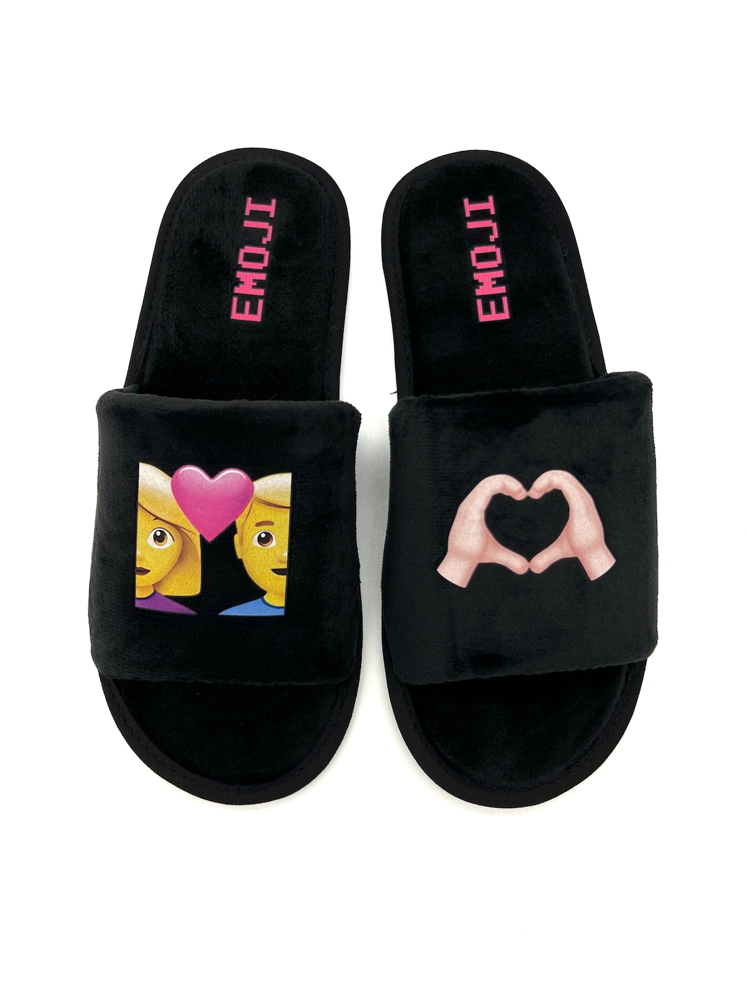 Personalized Emoji Slippers, Gift for Him, Birthday