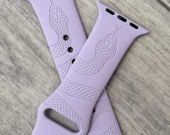 Schlange Armband für Apple Watch: Silikon Sportarmband