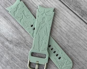 Engraved Fantasy Band for Samsung Galaxy Watch 4/5/6/7/FE - 30 Colours