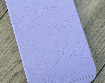 Dragon Book Case for Apple iPhone: Laser Engraved Silicone Cover - 24 Colours