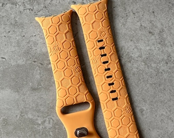 Engraved Honeycomb Design for Google Pixel Watch 1, 2, 3 - Silicone Band / Strap - 13 Colours