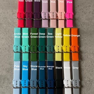20 mm Silikon Uhrenarmband / Armband mit individueller Gravur, Samsung Galaxy / Huawei / Garmin - 23 Farben