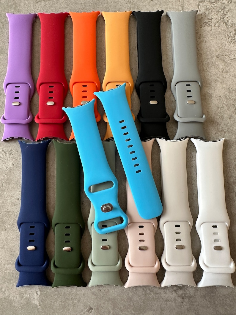 Bracelet/bracelet en silicone pour Google Pixel Watch 1 et 2 Tous les modèles de ma boutique 13 couleurs image 2