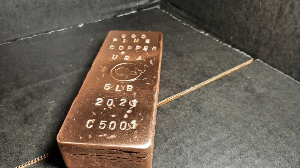 5 lbs Fine Copper Ingot Etsy