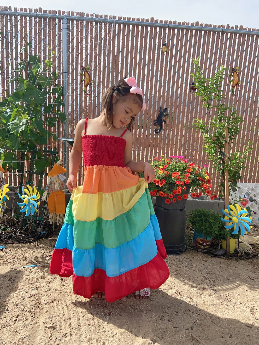 rainbow sun dress
