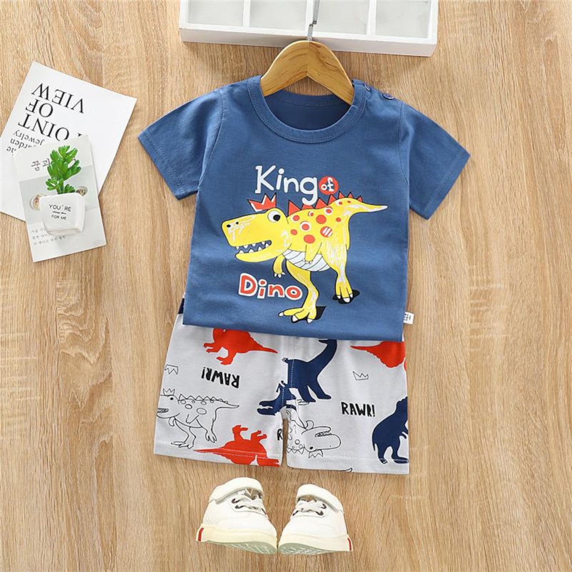 Toddler Boy Outfit Dinosaur Set For Toddler Boy Cotton Etsy — free download