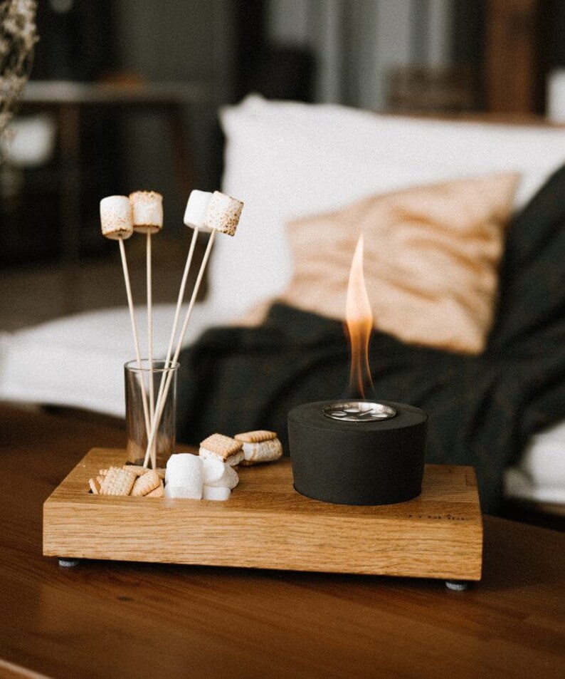 Marshmallow Grill 2 Tabletop Fireplace Handmade Tabletop Etsy