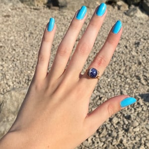 Sodalite Crystal Ring
